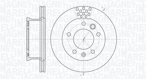 MAGNETI MARELLI Тормозной диск 361302040216